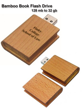 Bamboo Book Flash Drive